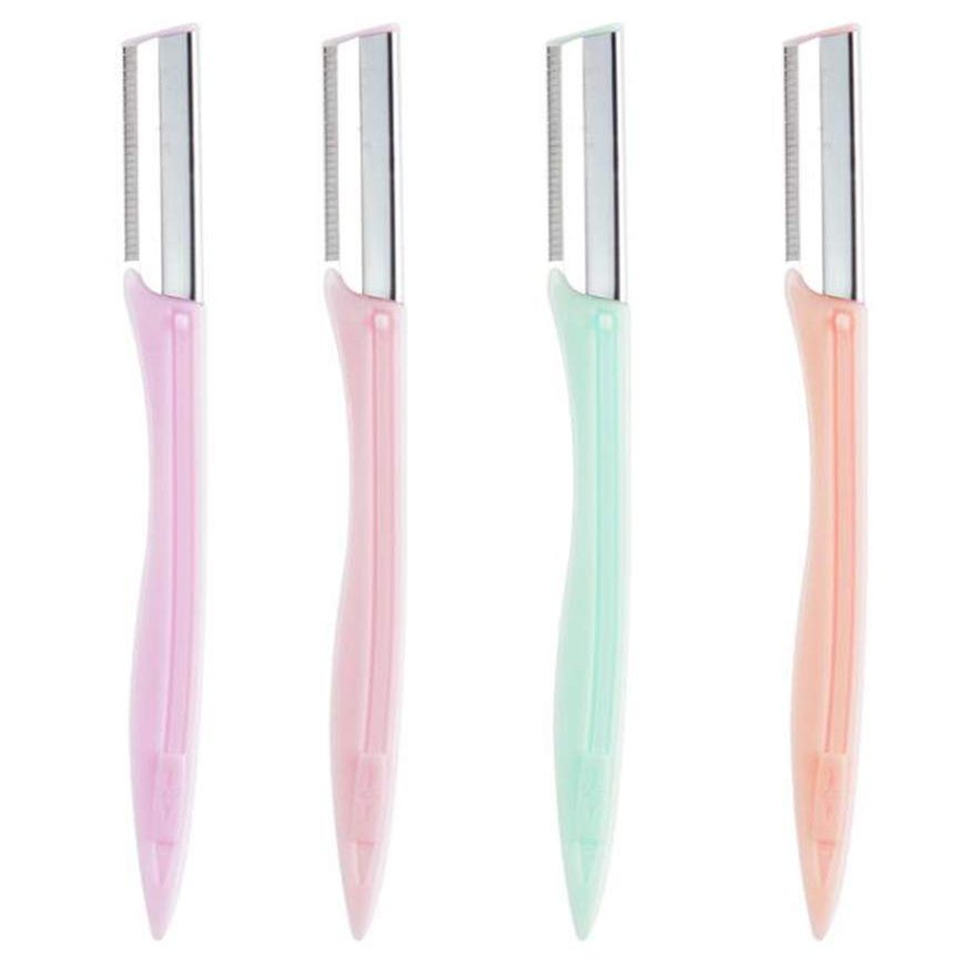 WOIWO 4PCS Eyebrow Shaping Knife Ladies Professional Eyebrow Shaving Blade Beauty Makeup Tool Beginner Eyebrow Shaving Knife Beginner Eyebrow Shaving Knife Set