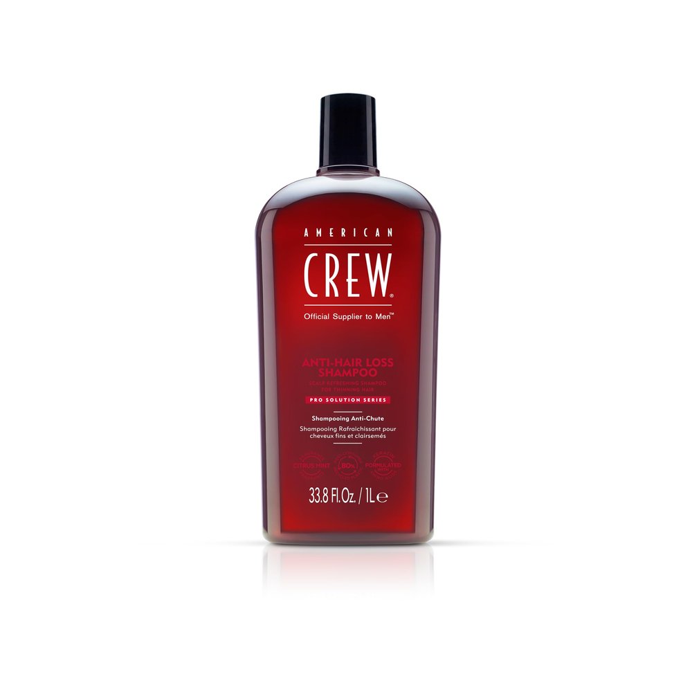 American Crew Men's Shampoo, Fortifying for Thinning Hair, Refreshes Scalp, 33.8 Fl Oz