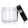 100 Count Refillable Cosmetic Containers with Lids 20 Grams Black Makeup Sample Jars for Beauty Products - Black view 2