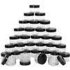 100 Count Small Sample Containers Makeup Jars 15 Gram Cosmetic Containers with Lids Black Traveling Jars Empty Bottles for Toiletries view 1