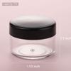 100 Count Small Sample Containers Makeup Jars 15 Gram Cosmetic Containers with Lids Black Traveling Jars Empty Bottles for Toiletries view 2