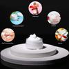 100 Count Mini Makeup Sample Containers with Lids 10g Plastic Cosmetic Containers Refillable Traveling Jars for Skin Care Products - White view 4