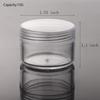 100 Count Refillable Sample Containers with Lids Cosmetic Jars 15 Gram Empty Cream Jars Leak Proof Makeup Containers for Traveling - Clear view 2