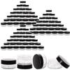 100 Count 10g Small Sample Containers with Lids Plastic Jar Cosmetic Jars Empty Makeup Jars Lip Balm Containers - Black view 1
