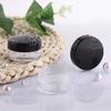 100 Count 10g Small Sample Containers with Lids Plastic Jar Cosmetic Jars Empty Makeup Jars Lip Balm Containers - Black view 3