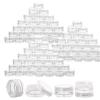 100 Count 10g Sample Jars with Lids Makeup Jars Plastic Lip Scrub Containers TSA Approved Cosmetic Containers for Traveling - Clear view 1