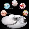 100 Count Sample Containers with lids 20g Plastic Cosmetic Jars Leak Proof Traveling Makeup Containers for Cream and Lotions - White view 4