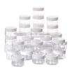 100 Count Empty Makeup Jars 15g Cosmetic Containers with Lids Leak Proof Sample Containers Refillable Plastic Containers - White view 1