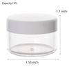 100 Count Empty Makeup Jars 15g Cosmetic Containers with Lids Leak Proof Sample Containers Refillable Plastic Containers - White view 2
