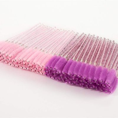 100Pcs Disposable Mascara Wands by WerkaSi, Eyelash Mascara Brushes Crystal Rod Eyebrow Eyelash Brushes