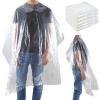 100 Disposable Barber Capes 35 x 51 In Hair Cutting Cape for Kids Adults Clear Waterproof Haircut Scarf Shampoo Salon Scarf for Clients Hair Dye Cape for Men Women view 1