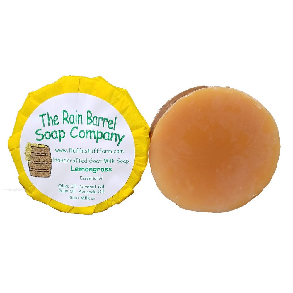 1 POUND OF SOAP The Rain Barrel Soap Company Lemongrass Goat Milk Soap Free Shipping