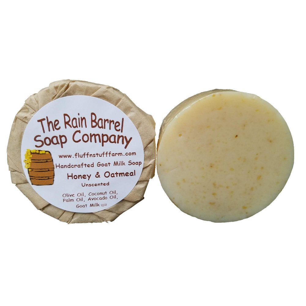 1 POUND OF SOAP The Rain Barrel Soap Company Honey & Oatmeal Goat Milk Soap Free Shipping