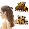 2Pcs Small Medium Hair Claw Clips for Women Tortoise Shell Claw Hair Clips for Thin Fine Medium Thick Hair view 1