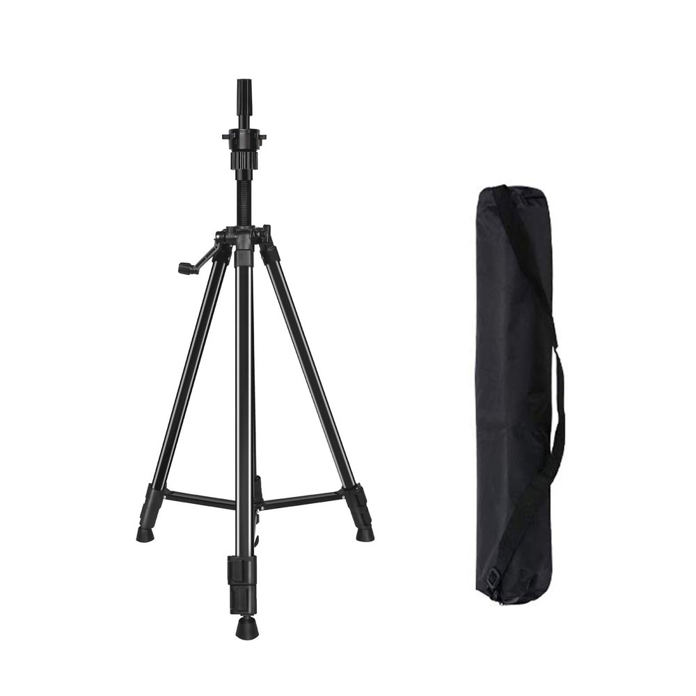 DANSEE Wig Stand Tripod, Metal Mannequin Head Stand Adjustable (24 - 64 inch)