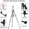 DANSEE Wig Stand Tripod, Metal Mannequin Head Stand Adjustable (24 - 64 inch) view 4