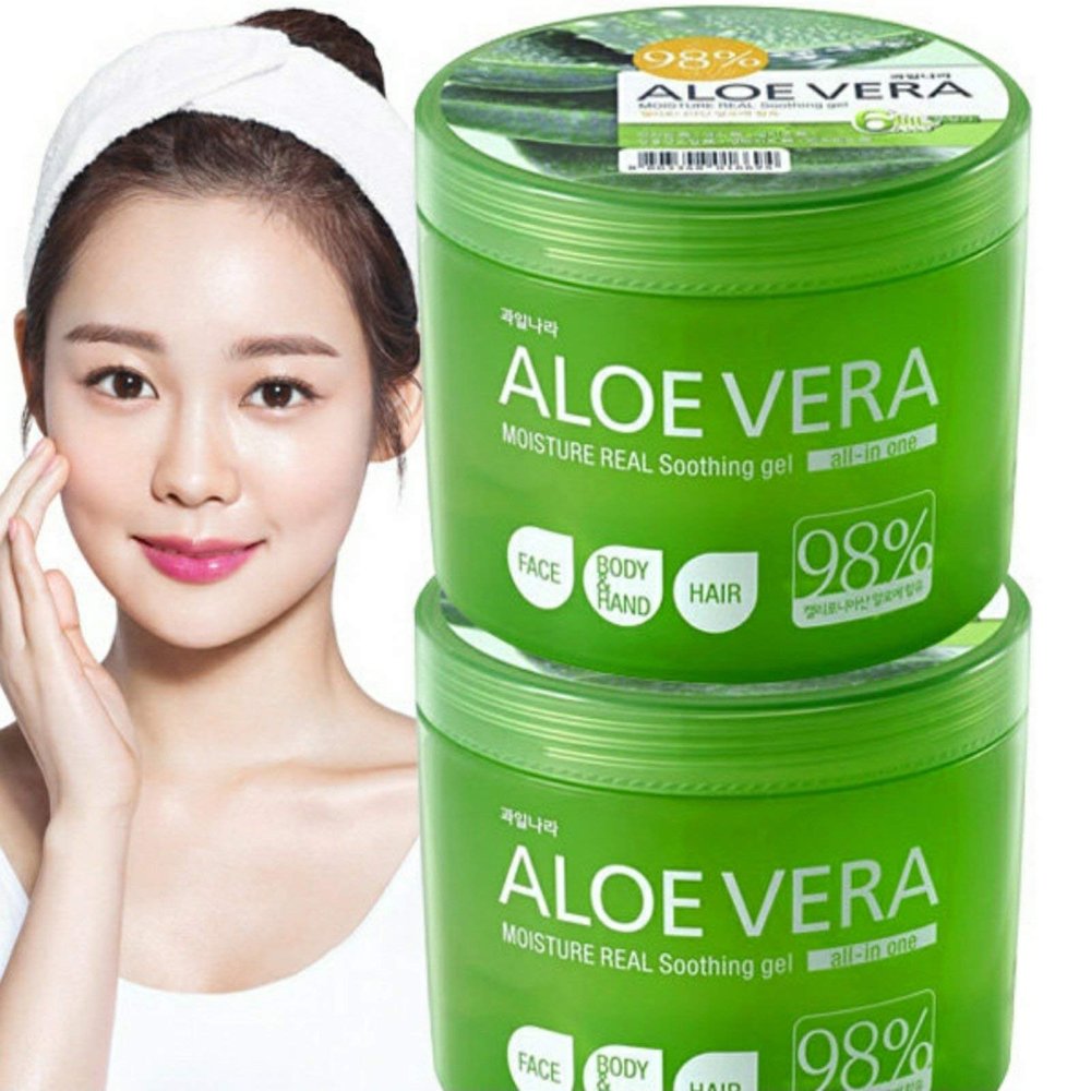 Kwailnara 95% Aloe Vera Moisture Real Soothing Gel for Face Body Hand Hair 500ml / 16.9 oz