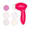 6 in 1 Electric Facial Cleansing Set by Zoe Ayla for Women - 6 Pc Exfoliating Brush Head, Flat Pumice Head, Silicone Heat, Massager Head, Sponge Head, Rounded Pumice Head view 1