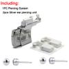 CHUANCI 2Pcs Ear Piercing Guns with 1PC Ear Piercing System Disposable Ear Piercing Gun Kit with Ear Stud Ear Piercer Safety Puncture Gun Unit Tool Professional Piercing Supply (Silver 4mm Full Moon) view 2