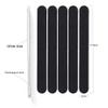 5pcs/Set Strong Thick Nails Polishing Block Buffers Black Straight Nails Dead Skin Remover Nails Art Styling Sanding Tools Emery Board Nail Files, Straight Sandpaper Files for Nail Art DIY Manicure view 3
