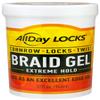 AllDay Locks Braid Gel (Jar) | Extreme Hold, High Shine | Frizz & Flake-Free Edge Control | Tea Tree, Lavender, Peppermint Oil | Slick & Style Braids, Locks, Twists, Cornrows | 32 oz view 1