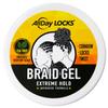 AllDay Locks Braid Gel (Jar) | Extreme Hold, High Shine | Frizz & Flake-Free Edge Control | Tea Tree, Lavender, Peppermint Oil | Slick & Style Braids, Locks, Twists, Cornrows | 32 oz view 2