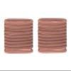 Mia Beauty Silkies, Silicone Hair Elastics, No-Slip Rubber Bands, Translucent Brown, for Women, Athletes, Girls, Thick Hair 2pks/20pcs view 3