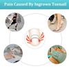 122 Pieces Ingrown Toenail Tool Set, Include Ingrown Toenail File and Lifter, 60 Pieces Elastic Patch Curved Toenails Brace Stickers and 60 Pieces Ingrown Toenail Correction Stickers view 2