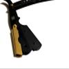 Black and Gold Shaving Razor Men's Straight Edge Razor Hair Cutting, Mustache and Eyebrows Shaving view 2