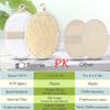 3 Packs Exfoliating Loofah Sponge Pads,Large 5x 7-100% Natural Luffa and Terry Cloth Materials,Premium Loofa Sponge Scrubber Body Glove Close Skin for Men and Women,Perfect for Bath Spa and Shower view 4