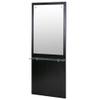 BarberPub Wall Mount Barber Station Makeup Mirrors Hair Styling Station Beauty Salon Spa Equipment 3016 (Black) view 1