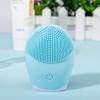 Facial Cleansing Brush Face Cleansing Brush Electric Facial Massager Silicone Brush Cleaner Sonic Vibration Deep Pore Cleaning,SkyBlue view 1