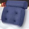 AEROiVi Luxury Bath Pillows for TubBath Pillow Bathtub Pillows for Head and Neck Support Bath Cushion Made from Soft Spacer Mesh Material with Suction Cups (Dark Blue) view 1