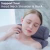 AEROiVi Luxury Bath Pillows for TubBath Pillow Bathtub Pillows for Head and Neck Support Bath Cushion Made from Soft Spacer Mesh Material with Suction Cups (Dark Blue) view 2