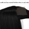 Xinran Long Straight Black Wigs for Women, Synthetic Black Straight Wig, Looking Natural Black Long Hair Wigs 30 inch(Black) view 3
