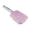 Fashion Pink Crystal Paddle Brush,Exclusive Blingbling Hair Brush,Massage Air Cushion Rhinestone Hair Comb For Women view 4