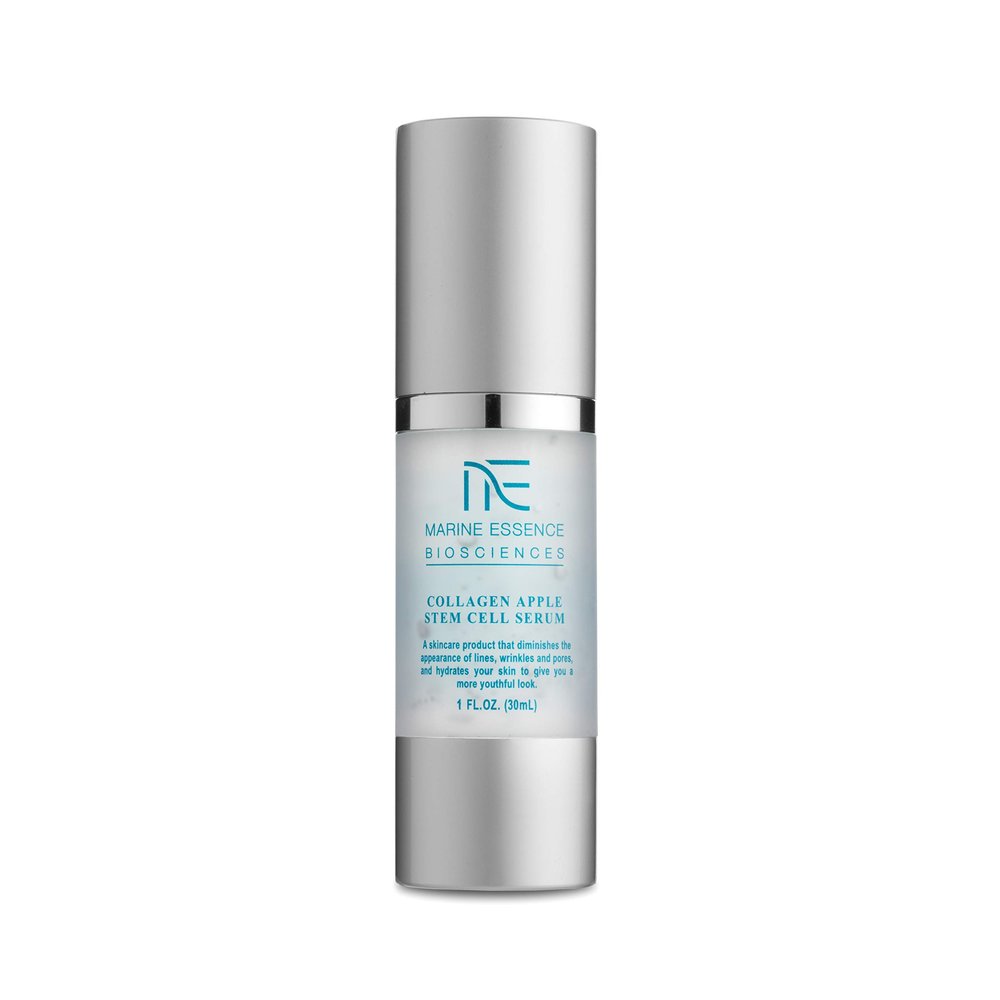 Marine Essence - Collagen Apple Stem Cell Serum -30ml - Soluble Collagen - Hydrate & Revitalize Skin - Patented Technology & USA made quality - Manufactured under ISO standard