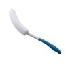 MagiDeal Vinyl Quote Me Long Anti-Slip Curve Handled Bath Body Brush, Easy Reach for Seniors, Suitable for Elderly/Pregnant Aid Bathing & Shower, Blue, 15.35" view 1