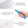 MagiDeal Vinyl Quote Me Long Anti-Slip Curve Handled Bath Body Brush, Easy Reach for Seniors, Suitable for Elderly/Pregnant Aid Bathing & Shower, Blue, 15.35" view 4