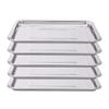5 Pack Stainless Steel Tray,DOWEI 13 1/2" x 10" Professional Medical Surgical Stainless Steel Tray Dental Body Piercing Instrument Tool Flat Supplies view 1