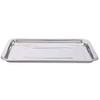 5 Pack Stainless Steel Tray,DOWEI 13 1/2" x 10" Professional Medical Surgical Stainless Steel Tray Dental Body Piercing Instrument Tool Flat Supplies view 2