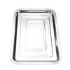 5 Pack Stainless Steel Tray,DOWEI 13 1/2" x 10" Professional Medical Surgical Stainless Steel Tray Dental Body Piercing Instrument Tool Flat Supplies view 3