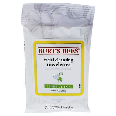 Burt's Bees Burts Bees Facial Cleansing Towelettes Sensitive Towelettes Women 10 Count
