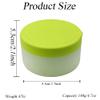 1PC Empty Refillable Green Plastic Baby Skin Care Baby Bath Puff Container Kit Talcum Powder Case Storage Make-up Loose Box Holder Jars with Fluff and Sifter for Home and Travel view 2