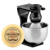Anbbas Faux Badger Shaving Brush with 3.5 oz Goat Milk Shaving Soap and Bowl Stainless Steel,Black Acrylic Shaving Stand Holer for DE Razor Men Shave Kit view 1