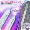 GLADZY Czech Glass Nail File with Case  Double Sided Crystal Nail File for Natural Nails, Dual Grit Coarse & Smooth Sides, Etched Bohemian Glass Manicure Tool, Professional Care, Ethically Made in EU view 3