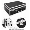Kit Box Case,Machine Case 12.6" x 9.5" x 5.1" W/Lock Makeup Carrying Bag Storage Case Organize with Clasp,Aluminum Alloy with Sponge for Equipment Cosmetic Makeup Tools (black) view 2