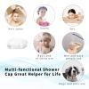 100PCS Larger Shower Caps Disposable, Thicker Waterproof Plastic Elastic Hair Bath Caps, Plastic Hair Caps for Women, Spa, Home Use, Hotel and Hair Salon, Portable Travel view 4