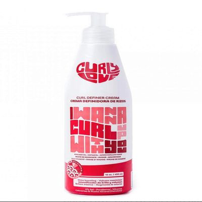 Curly Love Curl Definer Styling Cream 16 oz (450ml) - For More Defined, Hydrated and Shiny Curls