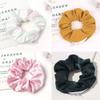12 Premium Velvet VSCO Scrunchies with Hidden Zipper Pockets for Women & Girls - Chiffon, Leopard Print, Polka Dots, Plaid Prints (solid, tie-dye, floral, striped) view 4